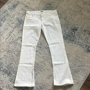 Citizens Of Humanity White Flare Jeans